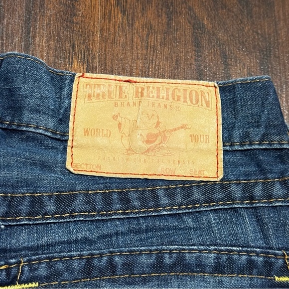 True Religion Brand Classic Blue Denim Boot Cut Jeans 31 - Picture 13 of 15